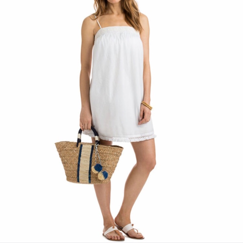 Vineyard Vines Shell Flower Embroidered Dress